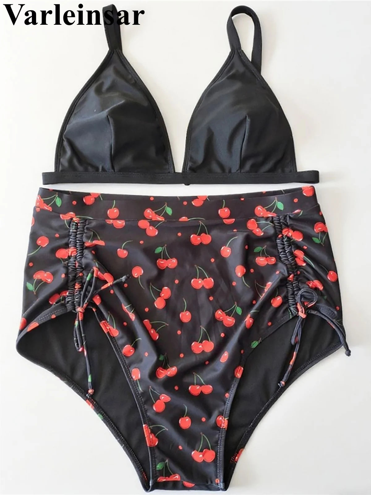 0XL-3XL Women’s Printed Bikini – Plus-Size Two-Piece Swimsuit, Stylish Large-Size Swimwear V7340